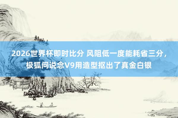 2026世界杯即时比分 风阻低一度能耗省三分,极狐问说念V9用造型抠出了真金白银