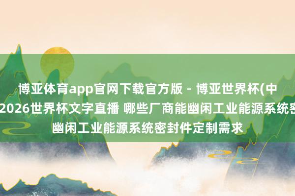博亚体育app官网下载官方版 - 博亚世界杯(中国)官方入口,2026世界杯文字直播 哪些厂商能幽闲工业能源系统密封件定制需求