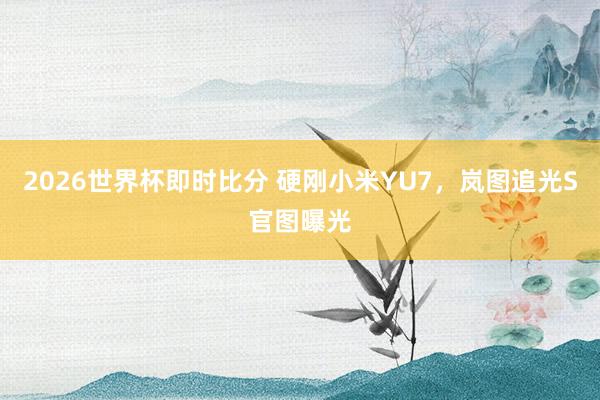 2026世界杯即时比分 硬刚小米YU7,岚图追光S官图曝光